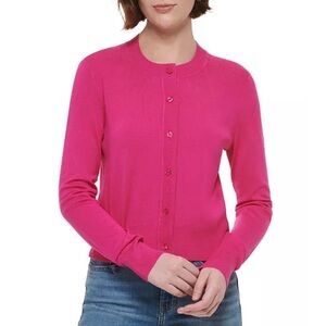 Calvin Klein Jeans Pink Cardigan Sweater Classic Fit